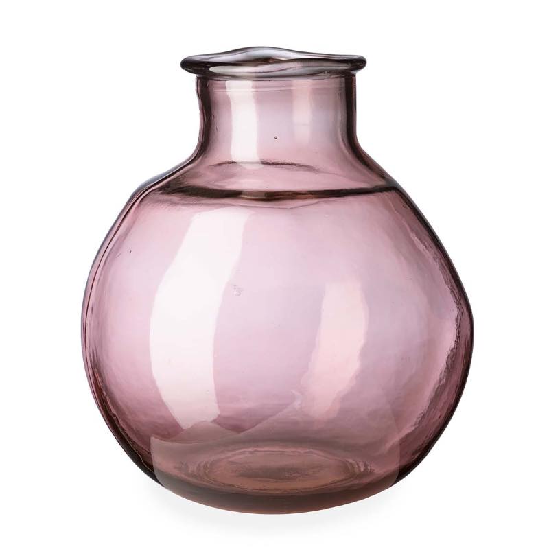 Oval Recycled Glass Balloon Vase, 12